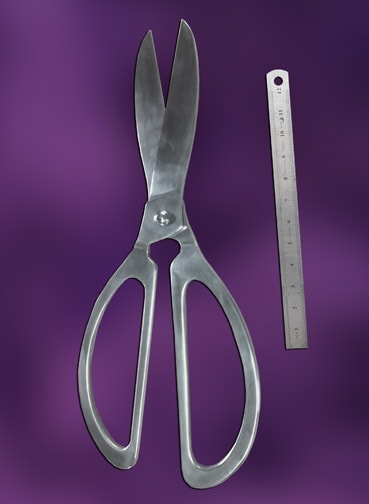 Large Scissors for TV Commercial