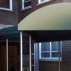 Aluminium Entrance Canopy With Stainless Poles