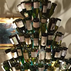 Wine Bottle Christmas Tree